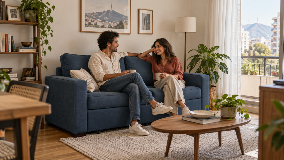 Sofá cama para espacios pequeños: cómo elegir el tamaño ideal
