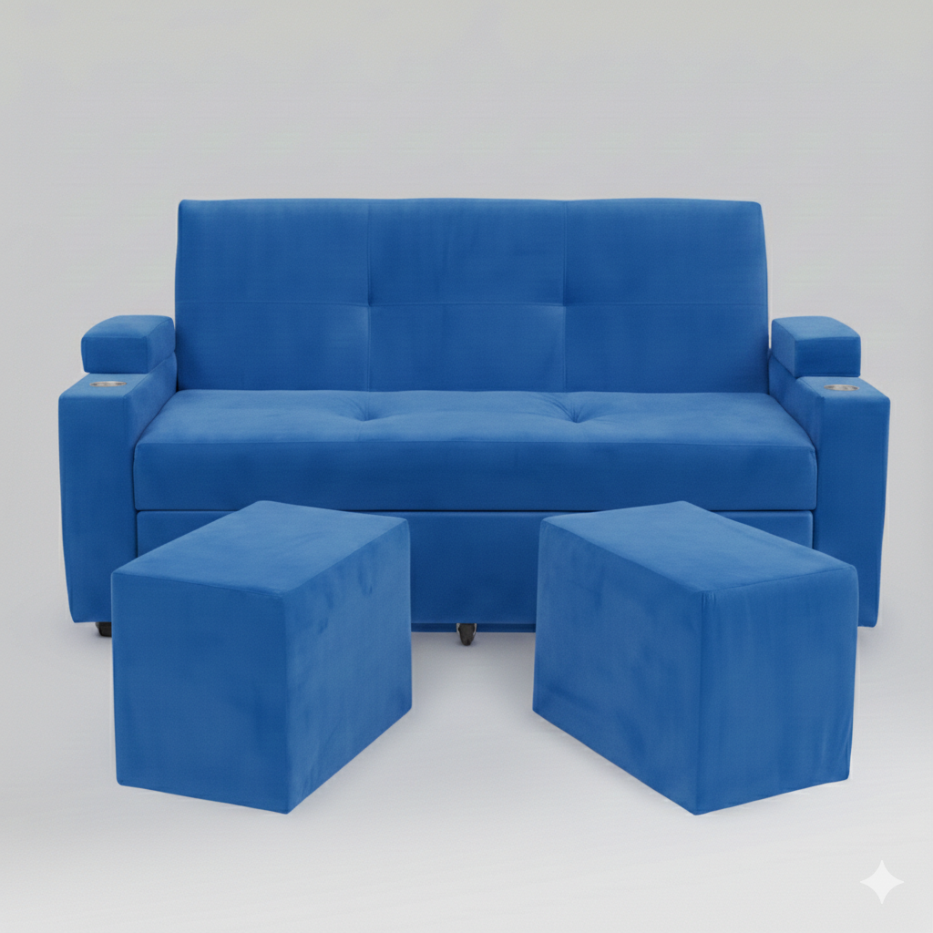 SOFA CAMA TREBOL  1 POSA VASO