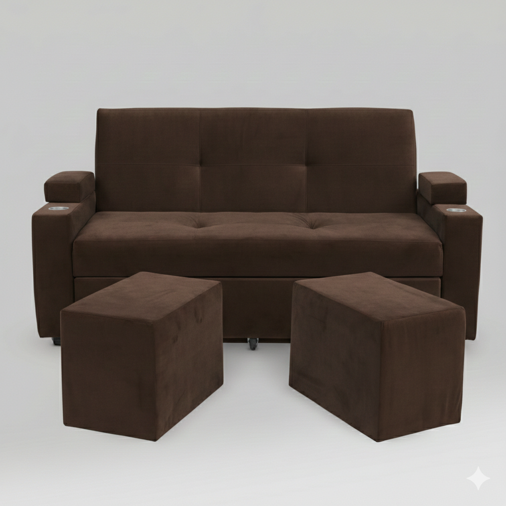 SOFA CAMA TREBOL  1 POSA VASO