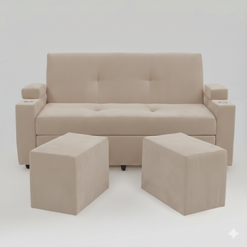 SOFA CAMA TREBOL  1 POSA VASO