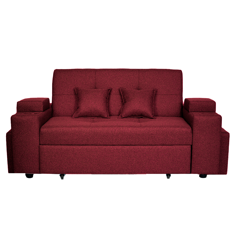 SOFA CAMA TREBOL 2 CUERPOS + 2 PUFF