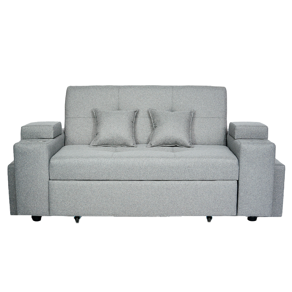 SOFA CAMA TREBOL 2 CUERPOS + 2 PUFF