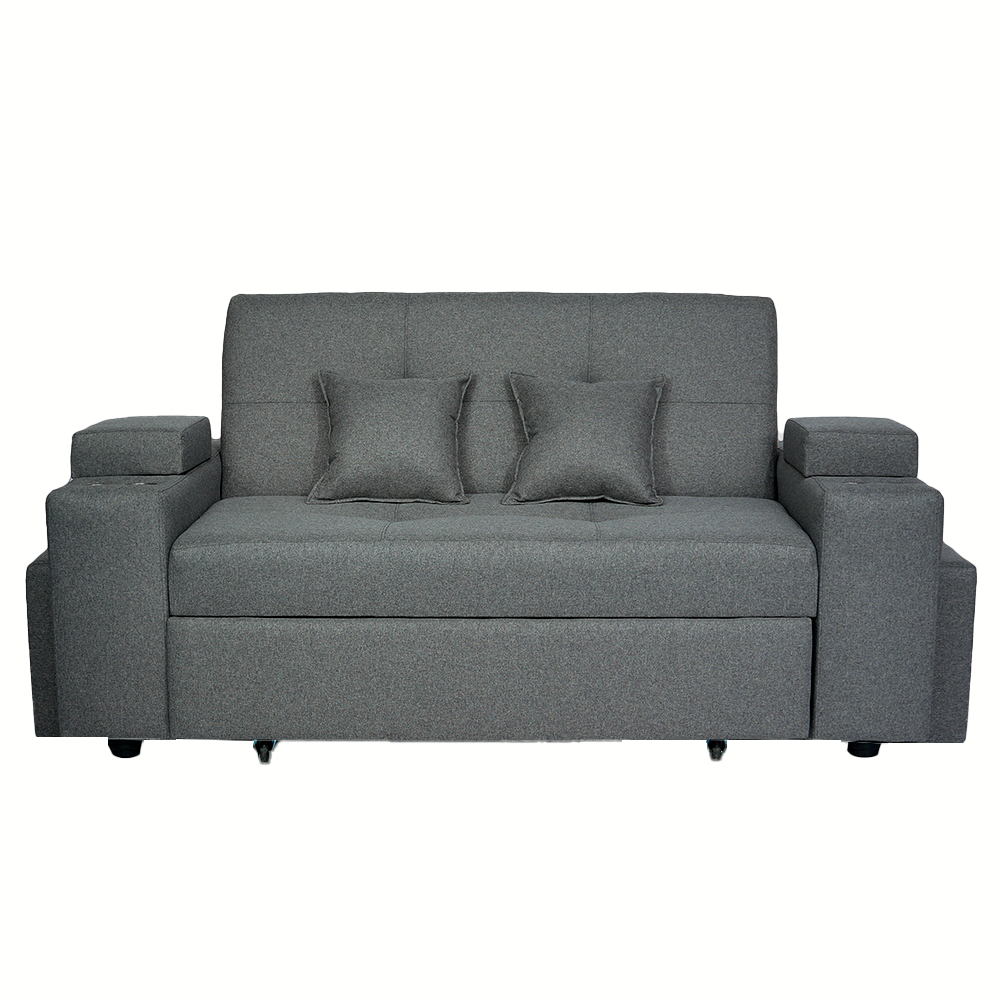 SOFA CAMA TREBOL 2 CUERPOS + 2 PUFF