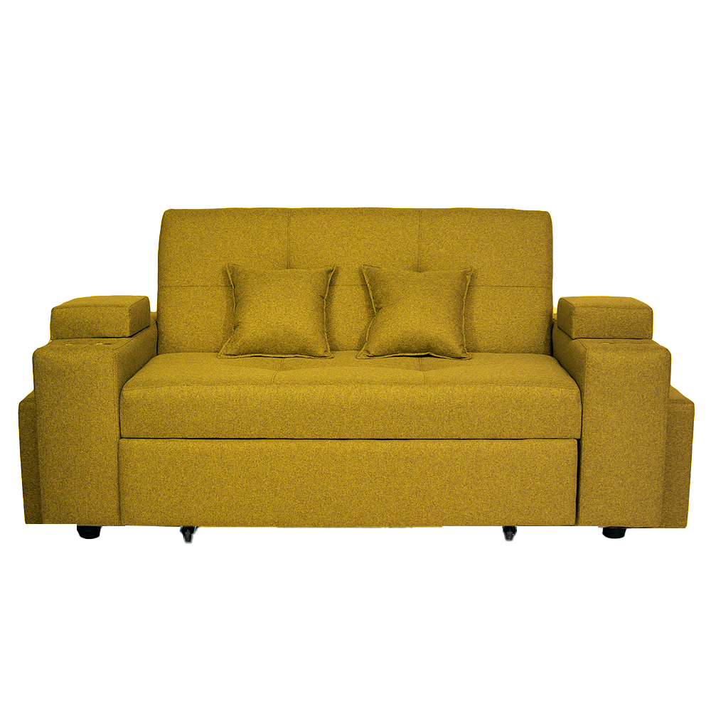 SOFA CAMA TREBOL 2 CUERPOS + 2 PUFF