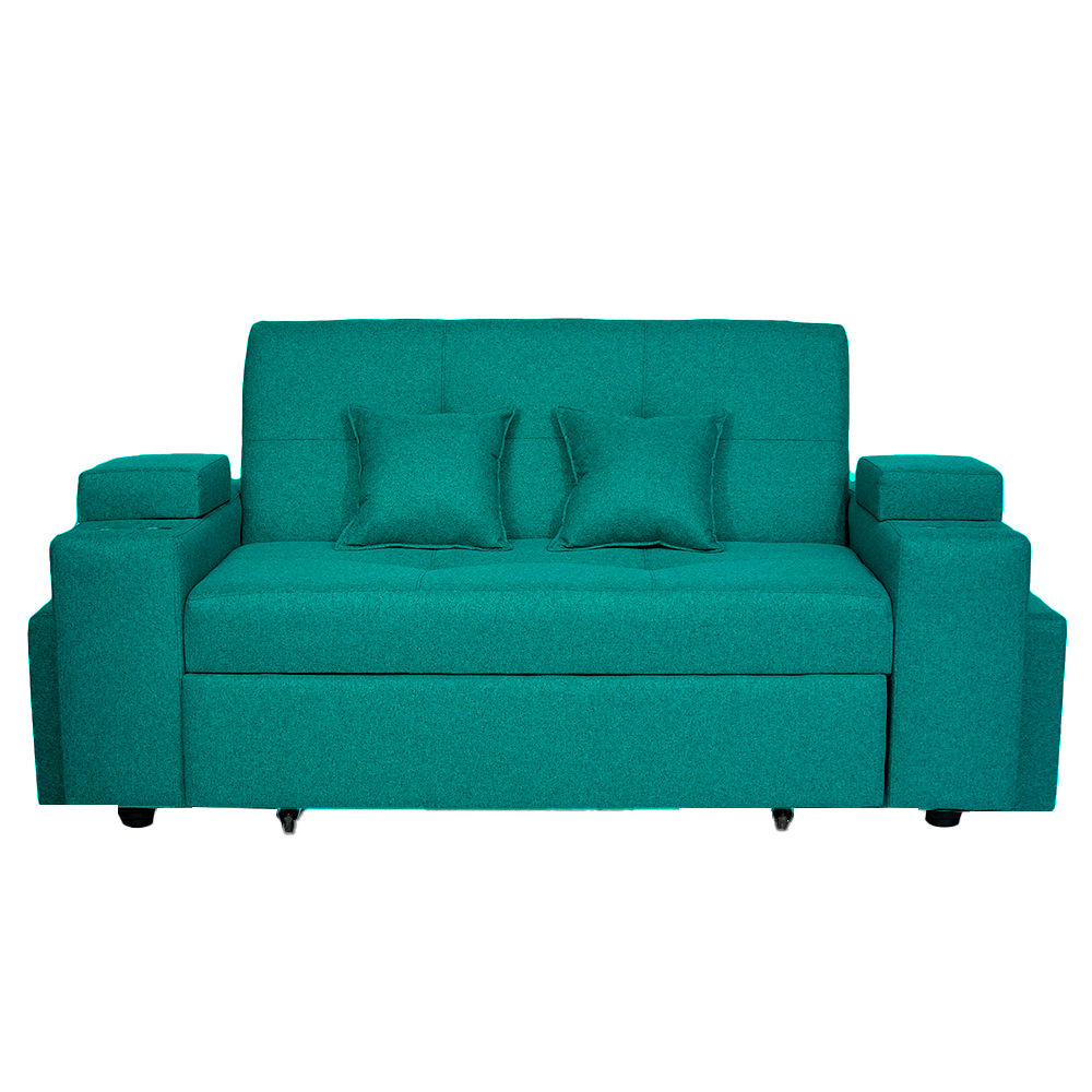 SOFA CAMA TREBOL 2 CUERPOS + 2 PUFF