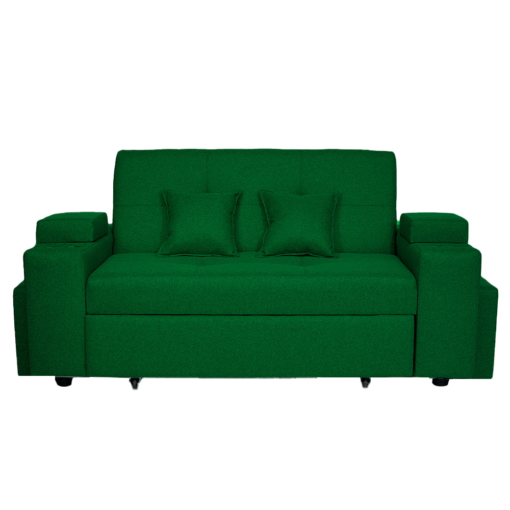 SOFA CAMA TREBOL 2 CUERPOS + 2 PUFF