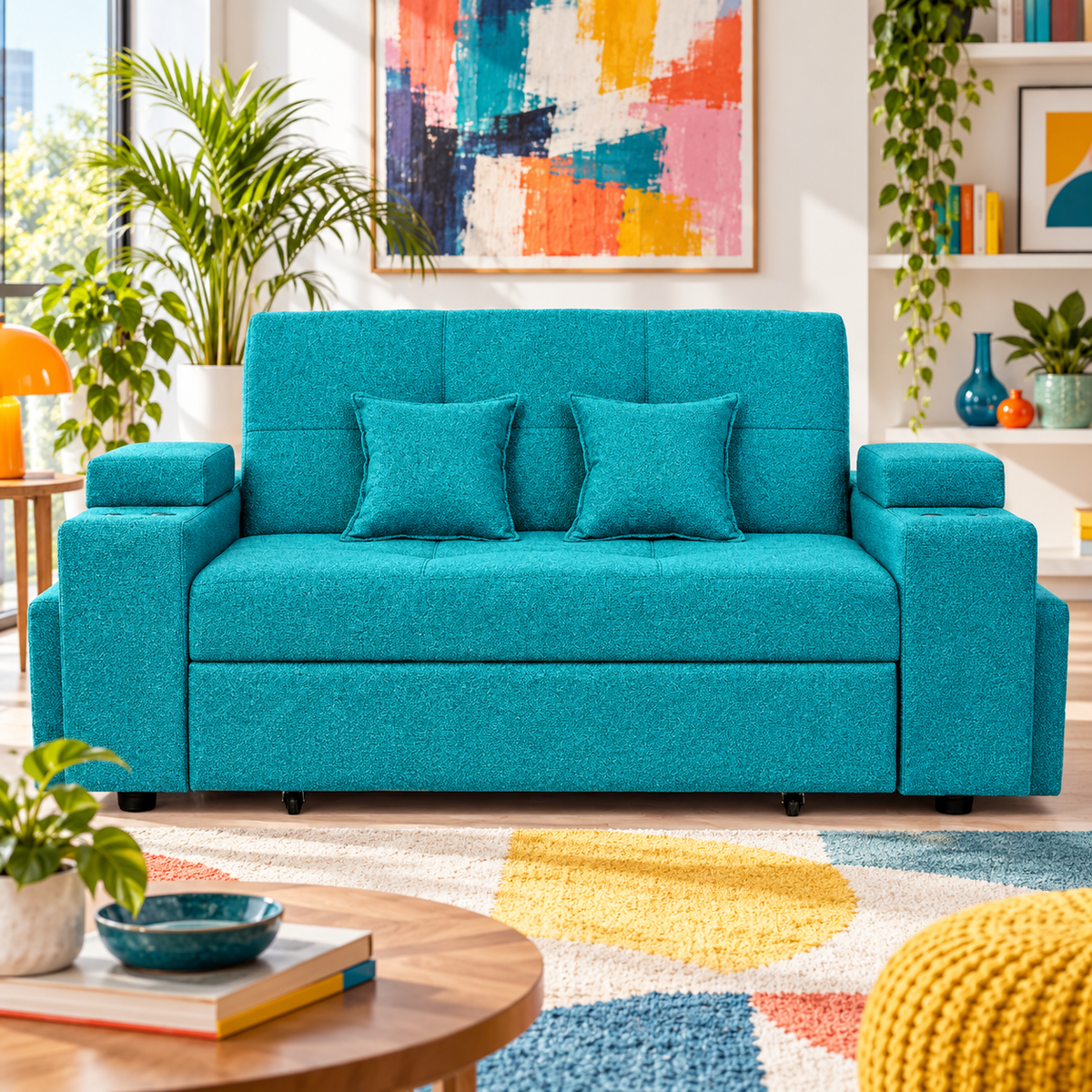 SOFA CAMA TREBOL 3 CUERPOS 185cm