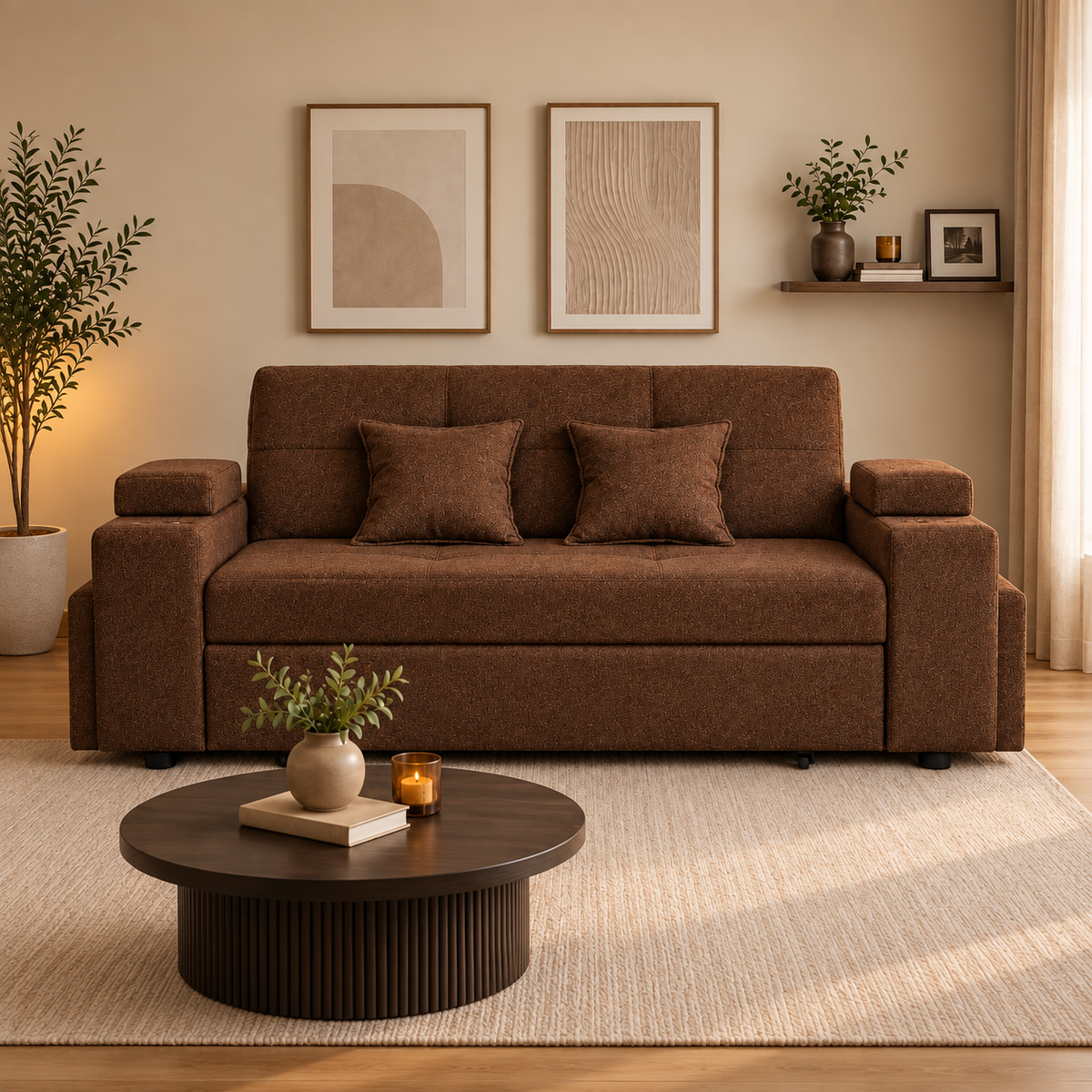 SOFA CAMA TREBOL 3 CUERPOS 185cm
