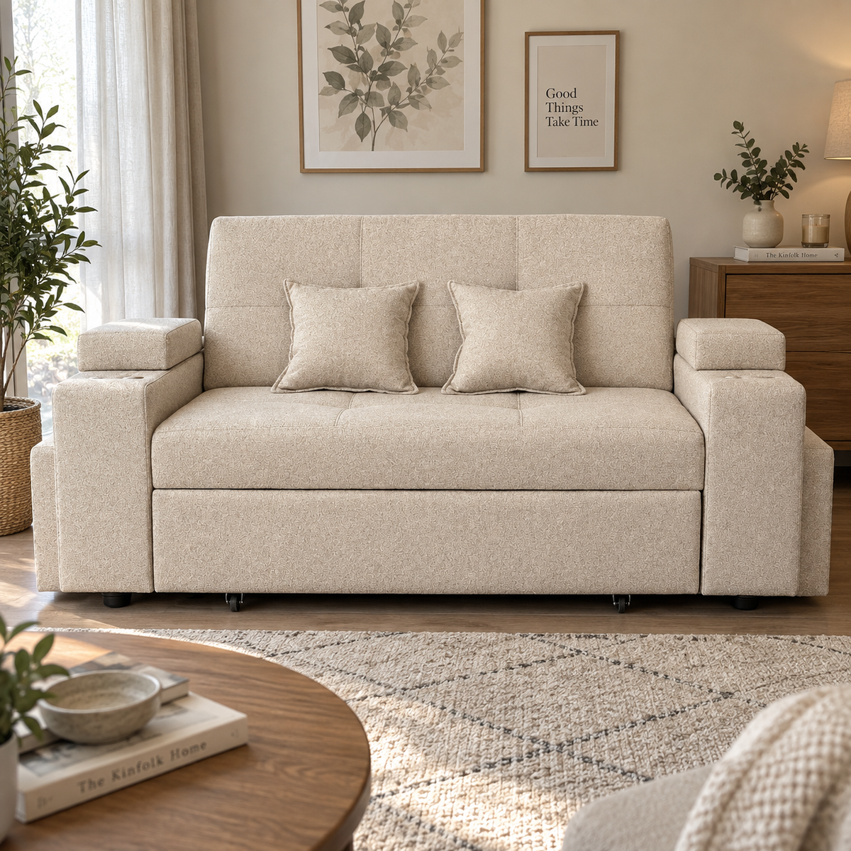 SOFA CAMA TREBOL 3 CUERPOS 185cm