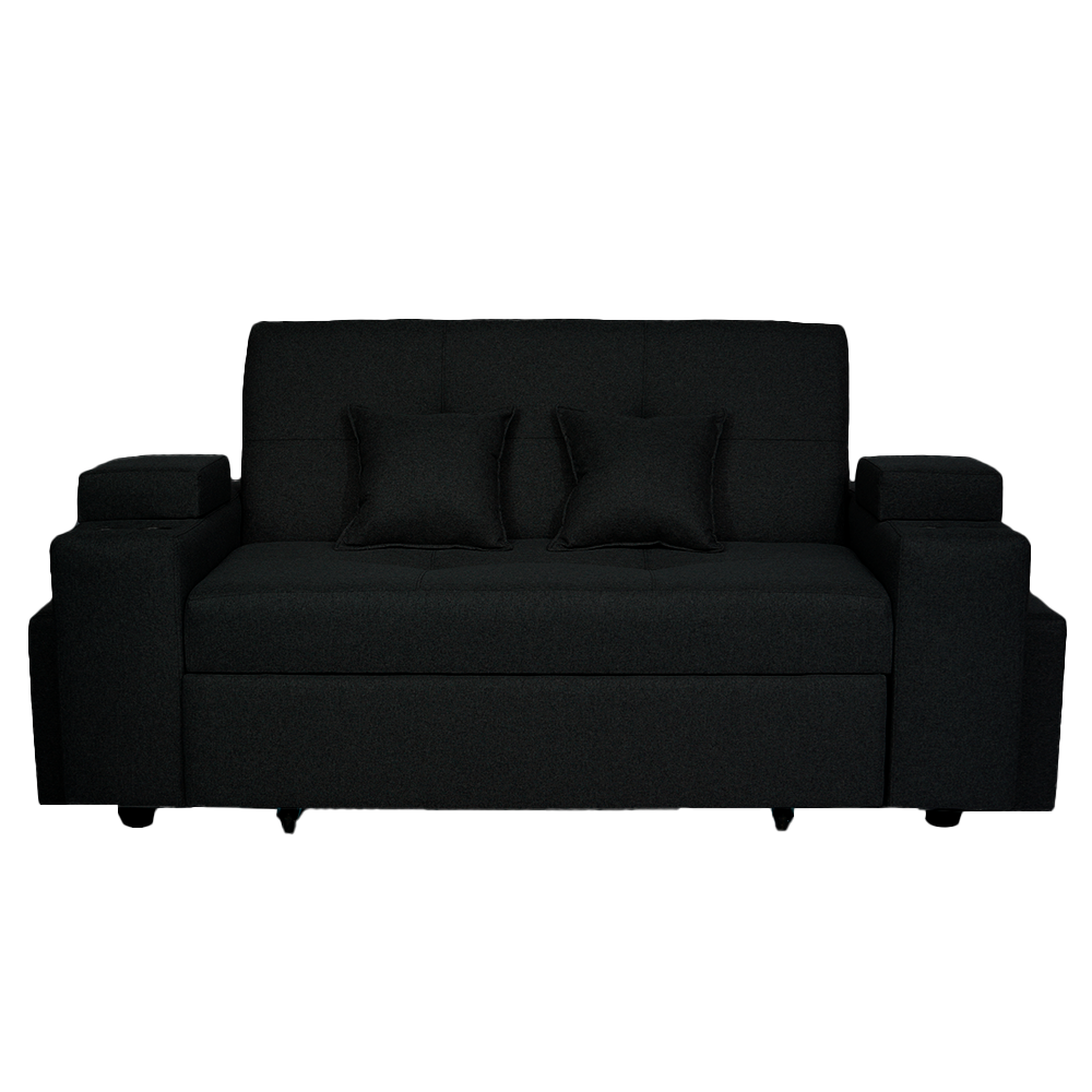 SOFA CAMA TREBOL 2 CUERPOS + 2 PUFF